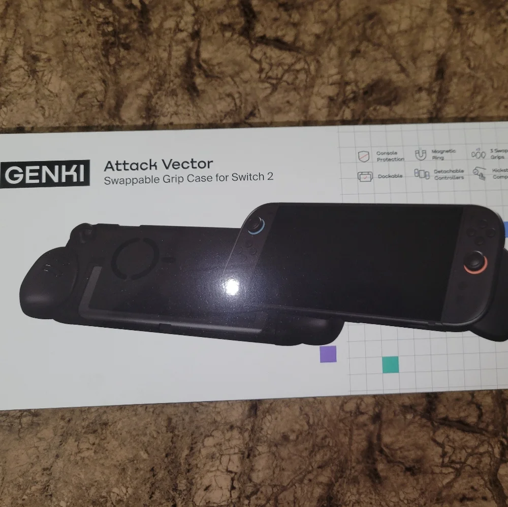 GENKI Attack Vector Swappable Grip Case For Nintendo Switch 2